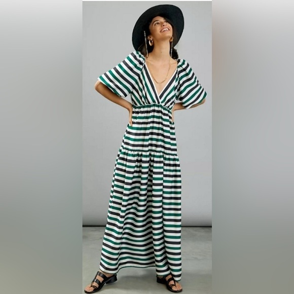 NWT ANTHROPOLOGIE DELFI Sirena Maxi Dress XS‎ - Picture 14 of 14